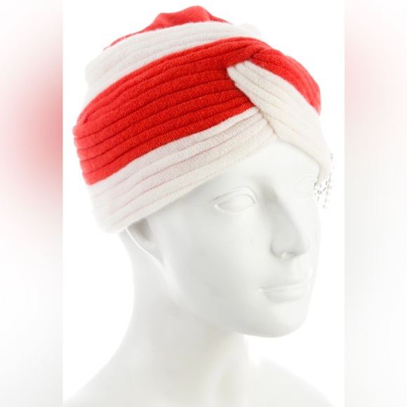 GUCCI JOAN BEANIE WOOL TURBAN HAT HAIR ACCESSORIES HEADBAND TAGS ATTACHED LARGE - Picture 4 of 12